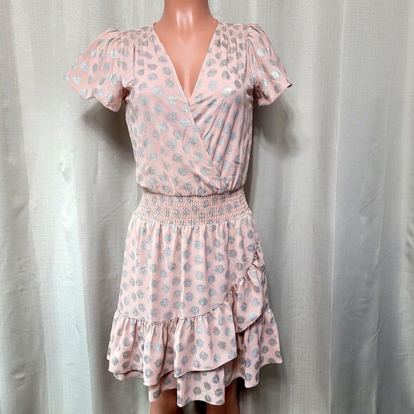 Michael Kors Tossed Tropical Palmetto Faux Wrap Dress - Picture 1 of 6